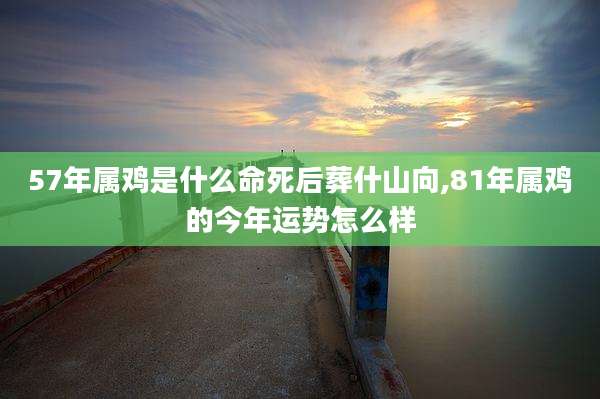 57年属鸡是什么命死后葬什山向,81年属鸡的今年运势怎么样