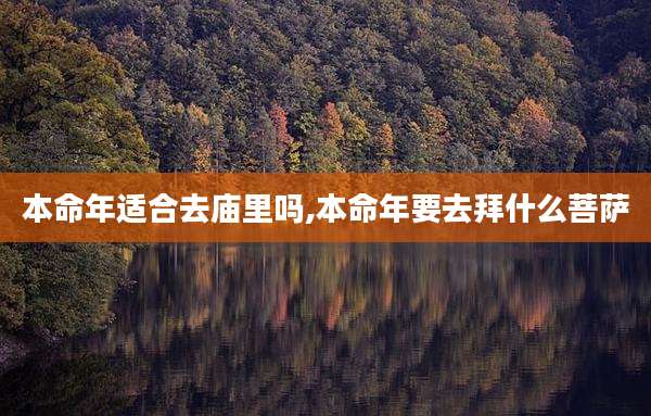 本命年适合去庙里吗,本命年要去拜什么菩萨