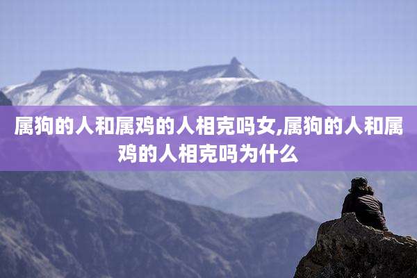 属狗的人和属鸡的人相克吗女,属狗的人和属鸡的人相克吗为什么
