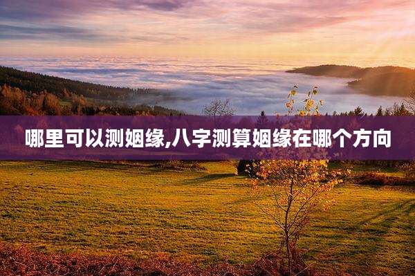 哪里可以测姻缘,八字测算姻缘在哪个方向