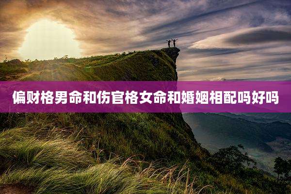 偏财格男命和伤官格女命和婚姻相配吗好吗