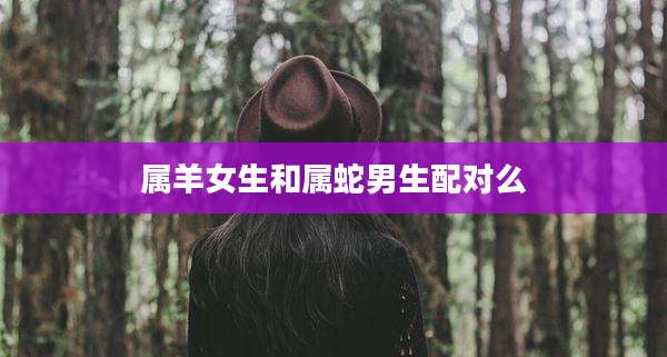 属羊女生和属蛇男生配对么