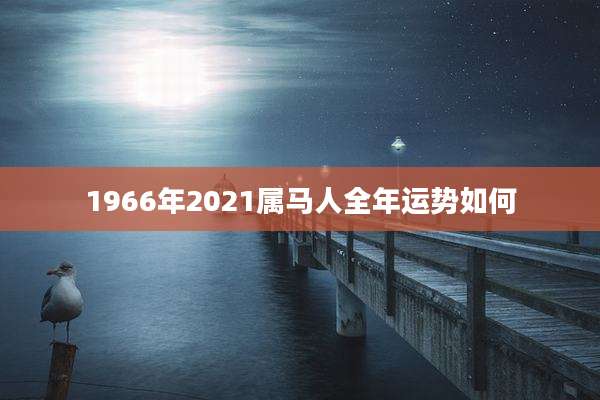 1966年2021属马人全年运势如何