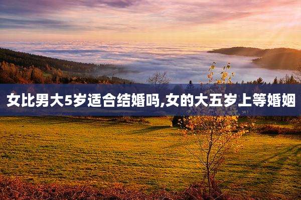 女比男大5岁适合结婚吗,女的大五岁上等婚姻
