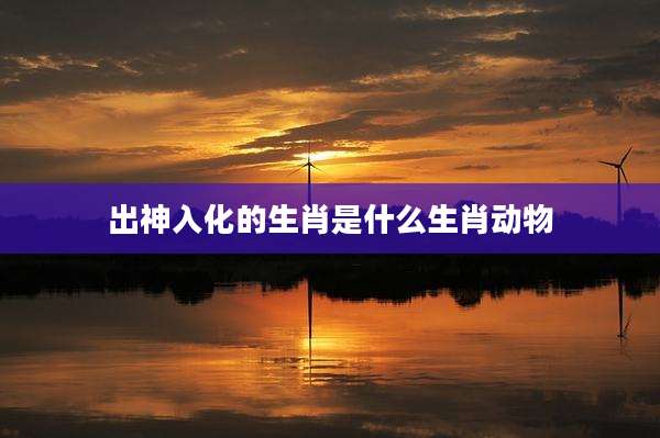 出神入化的生肖是什么生肖动物