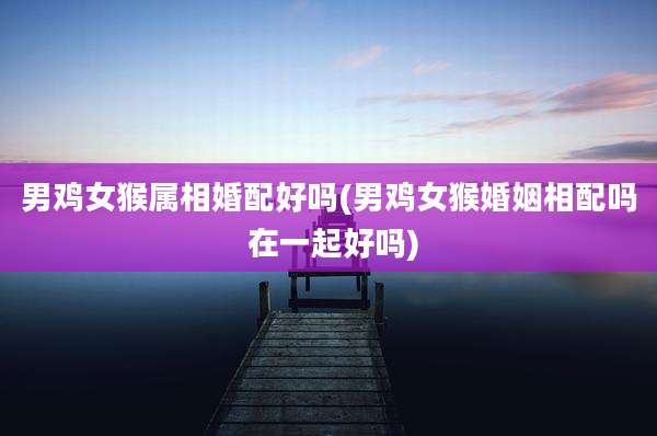 男鸡女猴属相婚配好吗(男鸡女猴婚姻相配吗 在一起好吗)