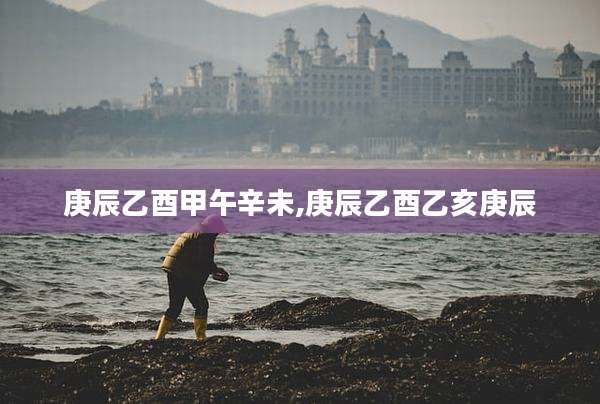 庚辰乙酉甲午辛未,庚辰乙酉乙亥庚辰