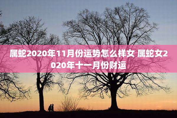 属蛇2020年11月份运势怎么样女 属蛇女2020年十一月份财运