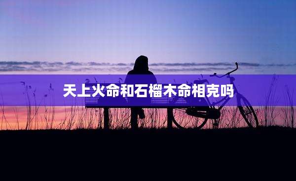天上火命和石榴木命相克吗