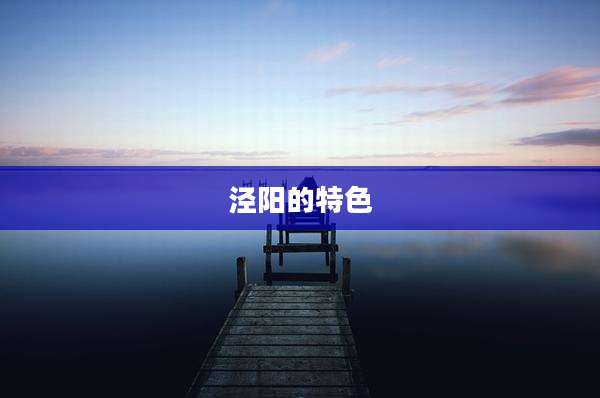 泾阳的特色
