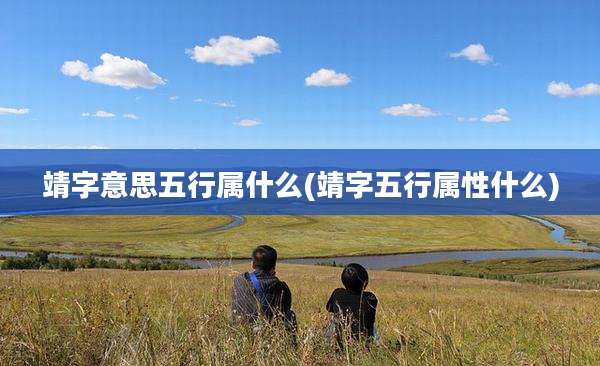 靖字意思五行属什么(靖字五行属性什么)