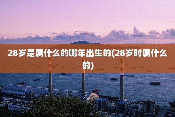 28岁是属什么的哪年出生的(28岁时属什么的)