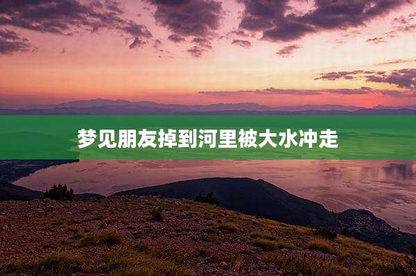 梦见朋友掉到河里被大水冲走