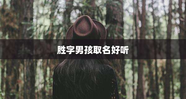 胜字男孩取名好听