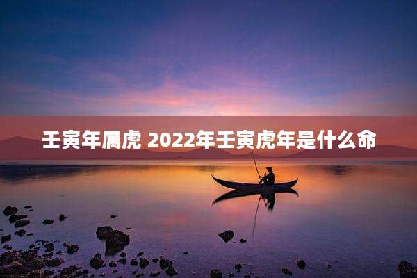 壬寅年属虎 2022年壬寅虎年是什么命