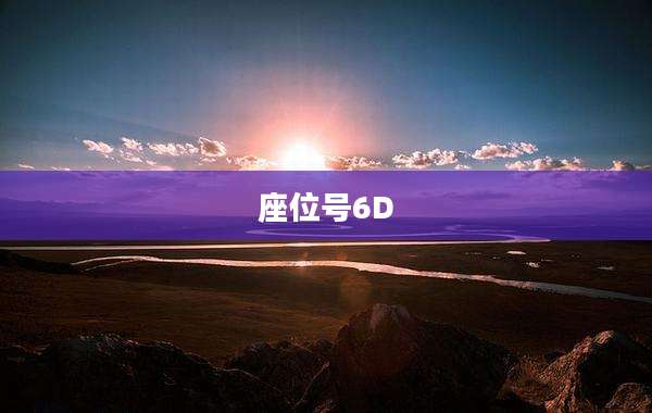 座位号6D