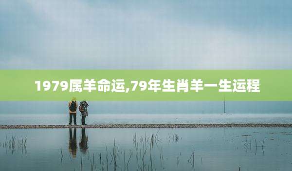 1979属羊命运,79年生肖羊一生运程