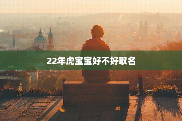 22年虎宝宝好不好取名