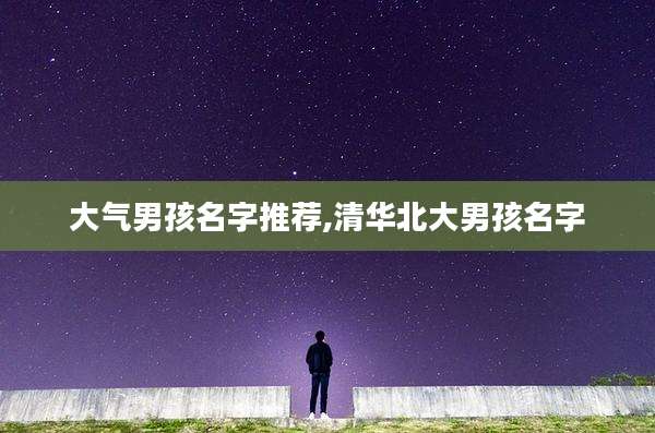 大气男孩名字推荐,清华北大男孩名字