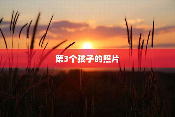 第3个孩子的照片