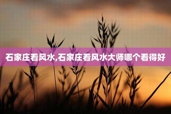 石家庄看风水,石家庄看风水大师哪个看得好
