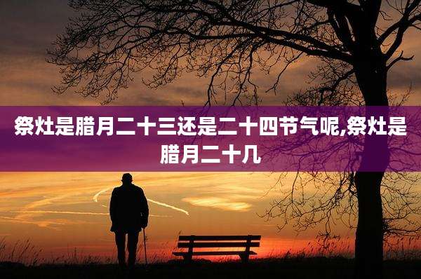 祭灶是腊月二十三还是二十四节气呢,祭灶是腊月二十几