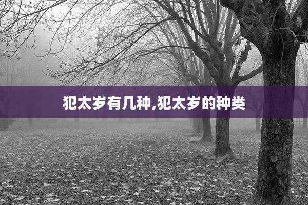 犯太岁有几种,犯太岁的种类