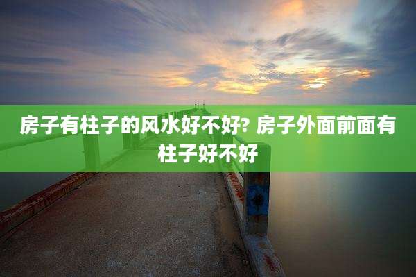 房子有柱子的风水好不好? 房子外面前面有柱子好不好