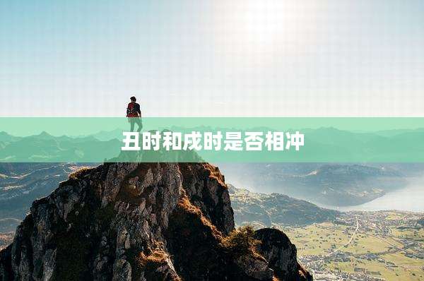 丑时和戌时是否相冲