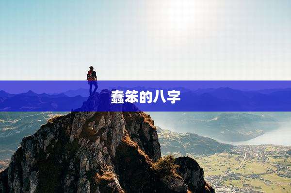 蠢笨的八字