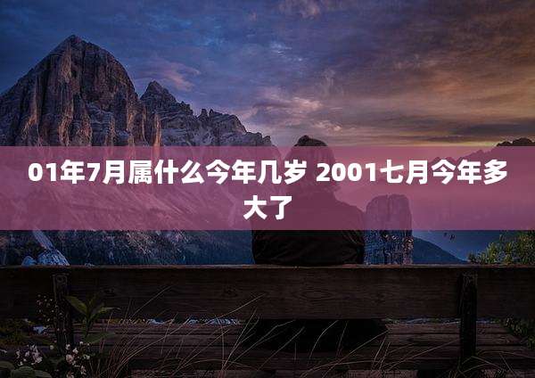 01年7月属什么今年几岁 2001七月今年多大了
