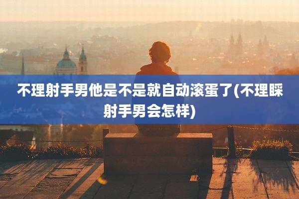 不理射手男他是不是就自动滚蛋了(不理睬射手男会怎样)