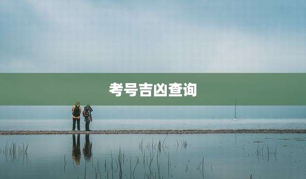 考号吉凶查询