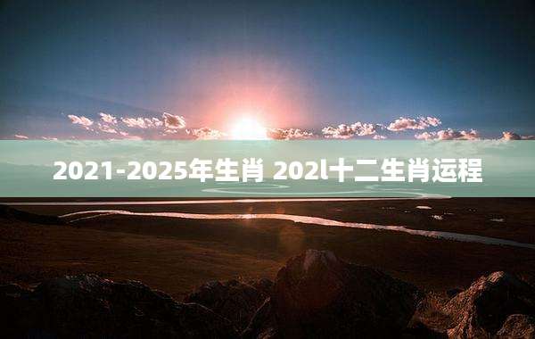 2021-2025年生肖 202l十二生肖运程