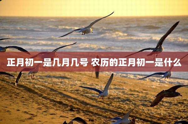 正月初一是几月几号 农历的正月初一是什么