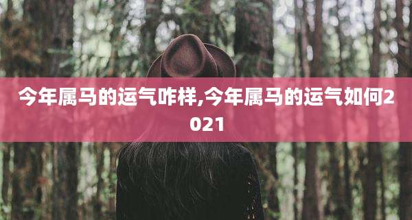 今年属马的运气咋样,今年属马的运气如何2021