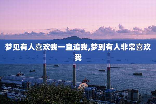 梦见有人喜欢我一直追我,梦到有人非常喜欢我