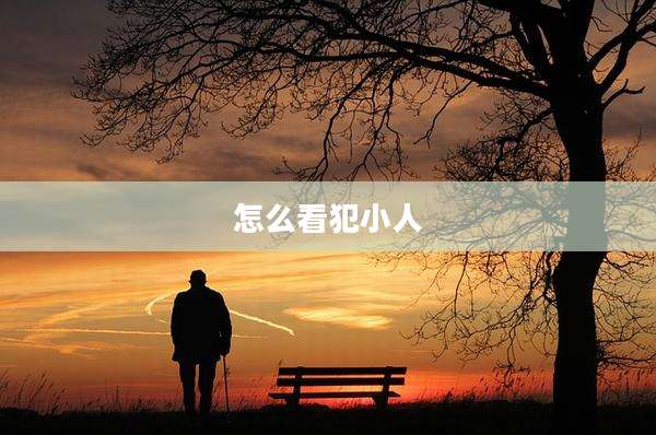 怎么看犯小人