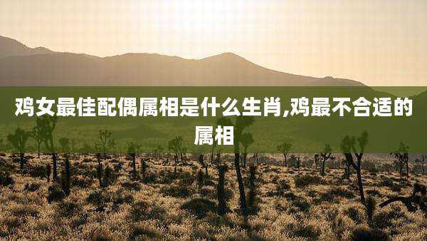 鸡女最佳配偶属相是什么生肖,鸡最不合适的属相