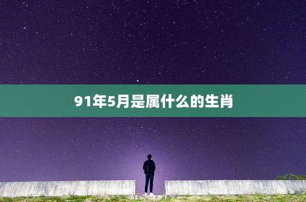 91年5月是属什么的生肖