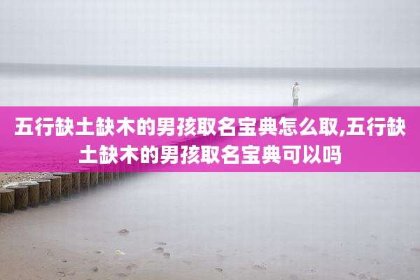 五行缺土缺木的男孩取名宝典怎么取,五行缺土缺木的男孩取名宝典可以吗