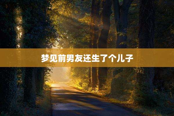 梦见前男友还生了个儿子
