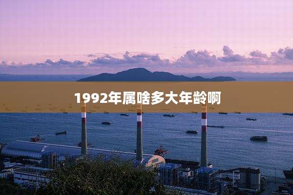 1992年属啥多大年龄啊