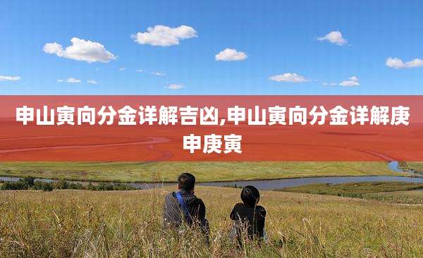 申山寅向分金详解吉凶,申山寅向分金详解庚申庚寅