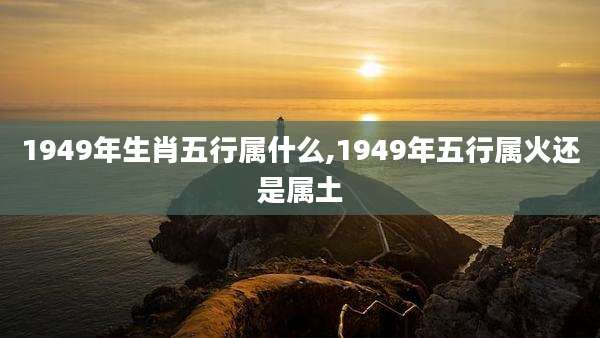 1949年生肖五行属什么,1949年五行属火还是属土