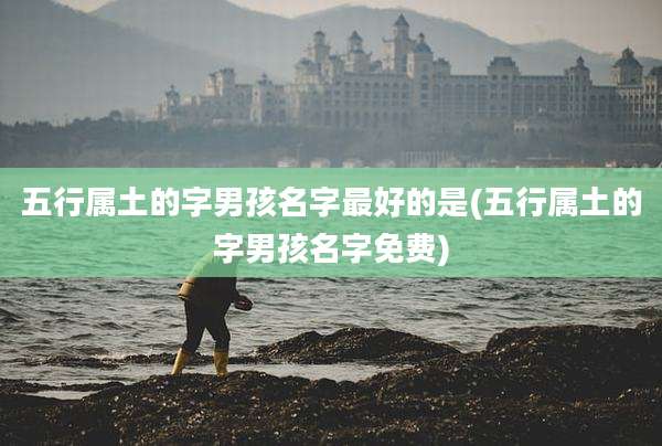 五行属土的字男孩名字最好的是(五行属土的字男孩名字免费)