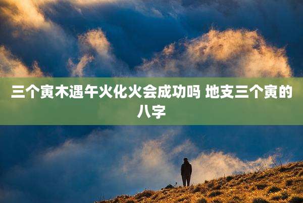 三个寅木遇午火化火会成功吗 地支三个寅的八字