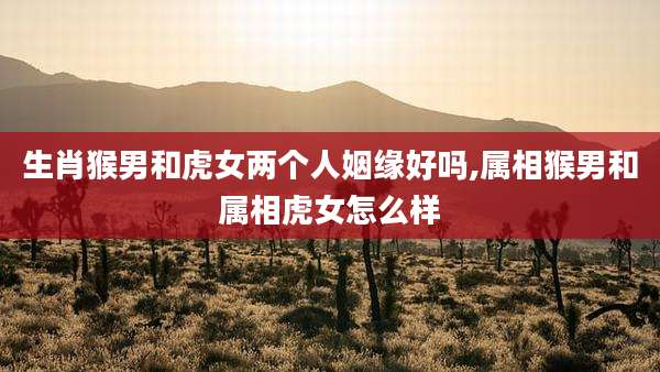 生肖猴男和虎女两个人姻缘好吗,属相猴男和属相虎女怎么样
