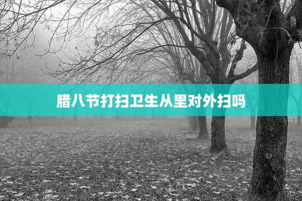 腊八节打扫卫生从里对外扫吗