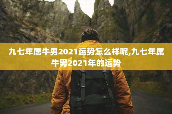九七年属牛男2021运势怎么样呢,九七年属牛男2021年的运势
